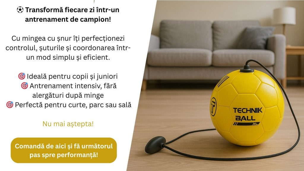 Minge fotbal cu șnur 