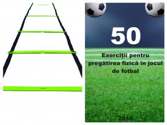 Scarita viteza 6 metri (2 bucăți) & 50 Exerciții pentru pregătire fizica în jocul de fotbal