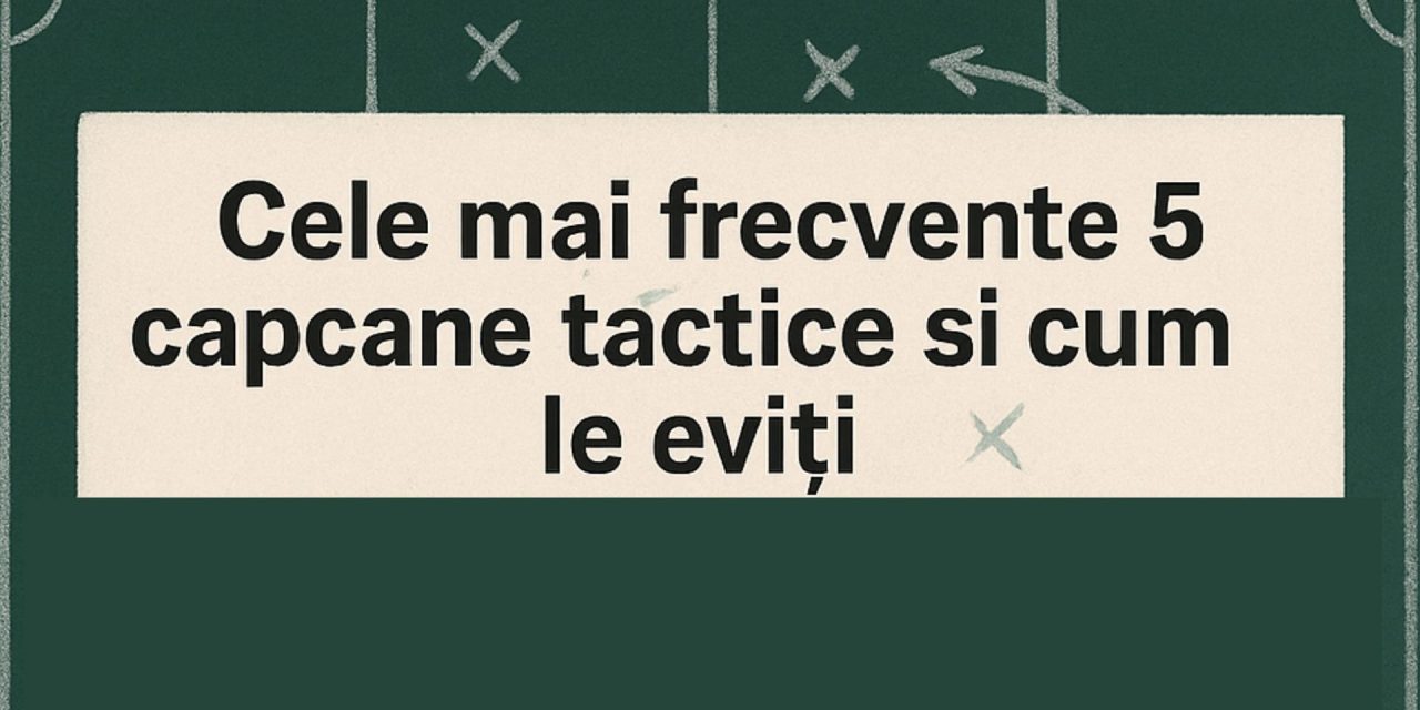 Cele mai frecvente 5 capcane tactice și cum le eviți