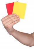 Cartonașe arbitru: galben+rosu